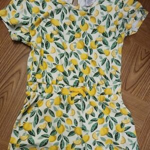 Lemon Print Kids Bottoms